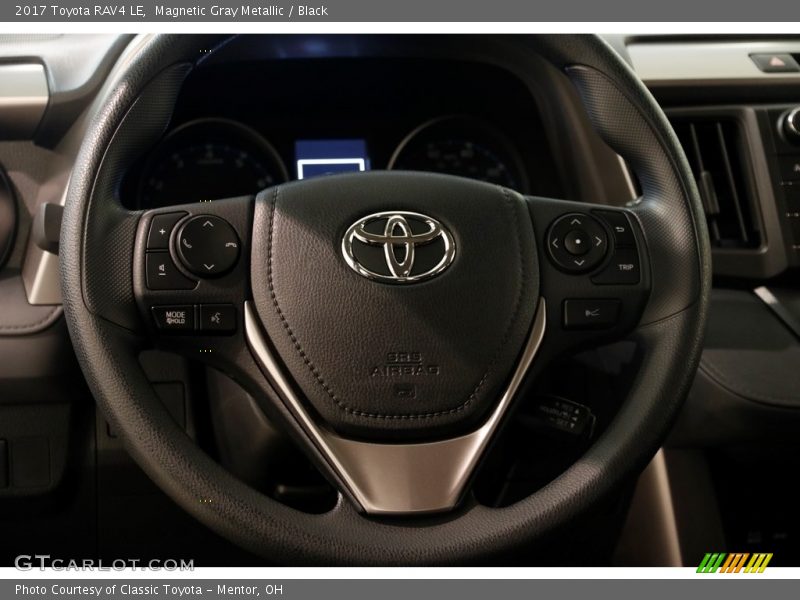 Magnetic Gray Metallic / Black 2017 Toyota RAV4 LE