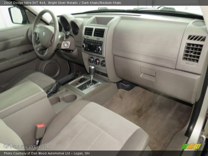 Bright Silver Metallic / Dark Khaki/Medium Khaki 2008 Dodge Nitro SXT 4x4