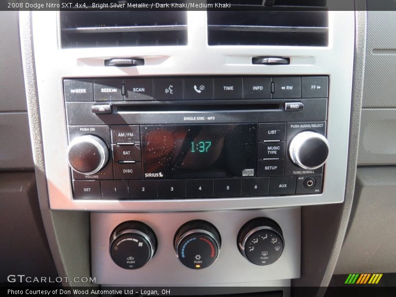 Bright Silver Metallic / Dark Khaki/Medium Khaki 2008 Dodge Nitro SXT 4x4