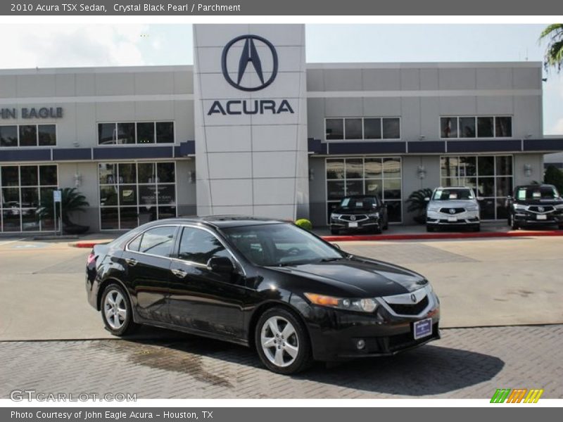 Crystal Black Pearl / Parchment 2010 Acura TSX Sedan