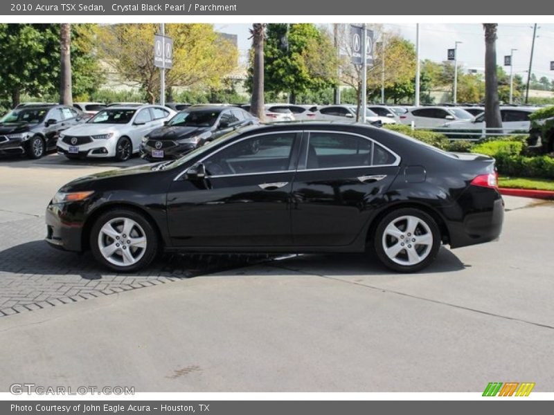 Crystal Black Pearl / Parchment 2010 Acura TSX Sedan