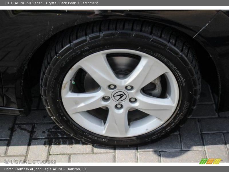 Crystal Black Pearl / Parchment 2010 Acura TSX Sedan