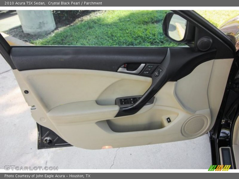 Crystal Black Pearl / Parchment 2010 Acura TSX Sedan