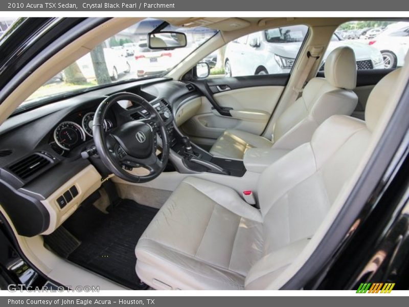 Crystal Black Pearl / Parchment 2010 Acura TSX Sedan