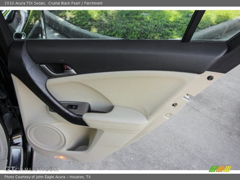 Crystal Black Pearl / Parchment 2010 Acura TSX Sedan