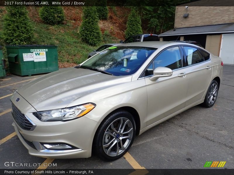 White Gold / Ebony 2017 Ford Fusion SE AWD