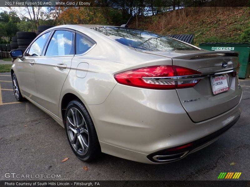 White Gold / Ebony 2017 Ford Fusion SE AWD