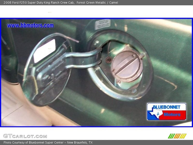 Forest Green Metallic / Camel 2008 Ford F250 Super Duty King Ranch Crew Cab