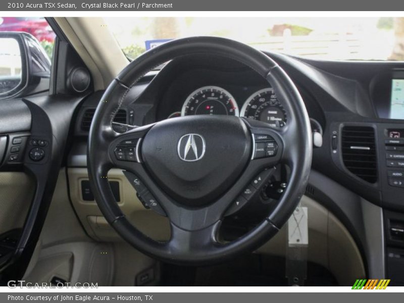Crystal Black Pearl / Parchment 2010 Acura TSX Sedan