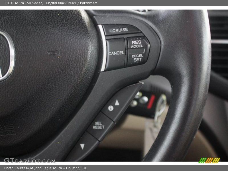 Crystal Black Pearl / Parchment 2010 Acura TSX Sedan