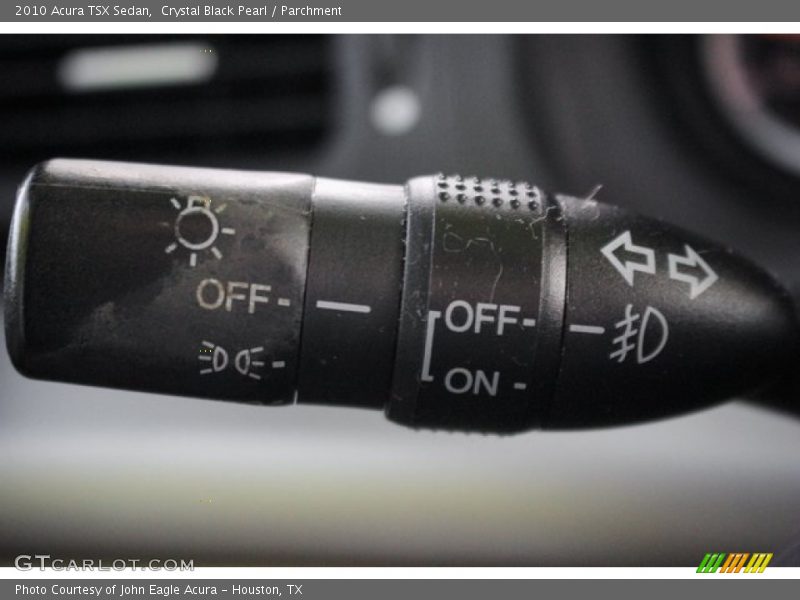 Crystal Black Pearl / Parchment 2010 Acura TSX Sedan