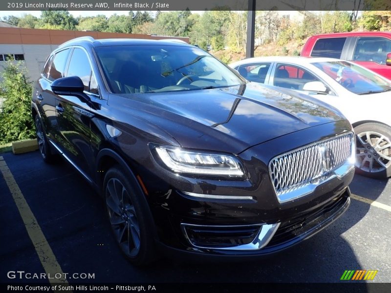 Infinite Black / Slate 2019 Lincoln Nautilus Reserve AWD