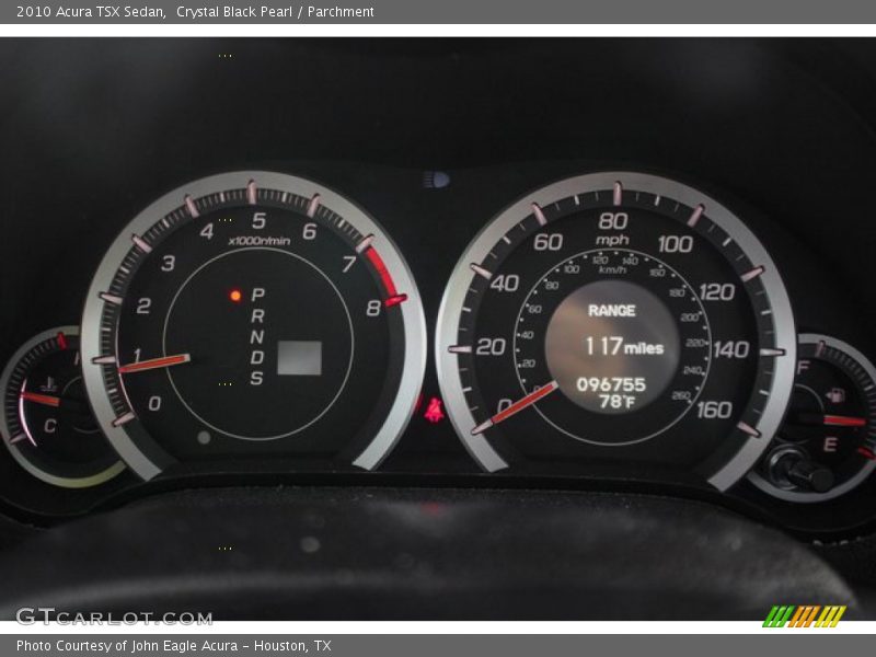 Crystal Black Pearl / Parchment 2010 Acura TSX Sedan