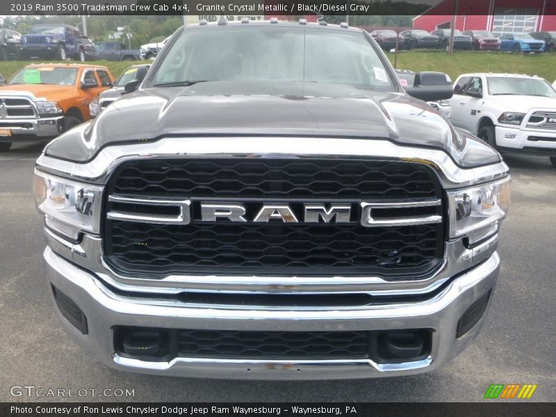 Granite Crystal Metallic / Black/Diesel Gray 2019 Ram 3500 Tradesman Crew Cab 4x4