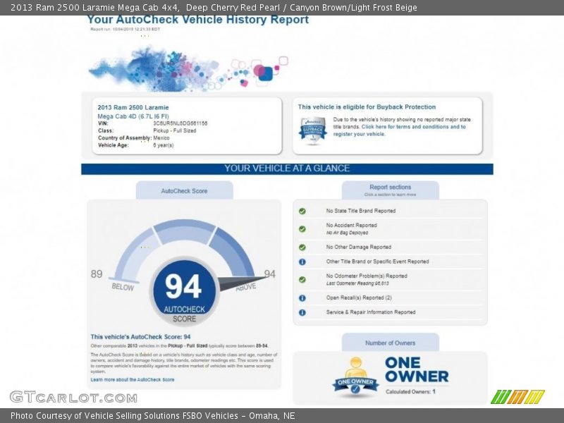 Deep Cherry Red Pearl / Canyon Brown/Light Frost Beige 2013 Ram 2500 Laramie Mega Cab 4x4