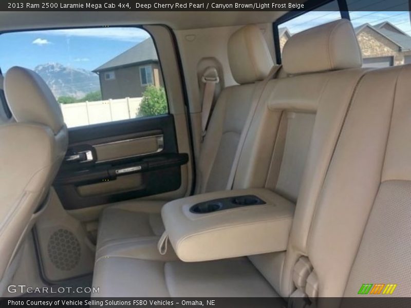 Deep Cherry Red Pearl / Canyon Brown/Light Frost Beige 2013 Ram 2500 Laramie Mega Cab 4x4
