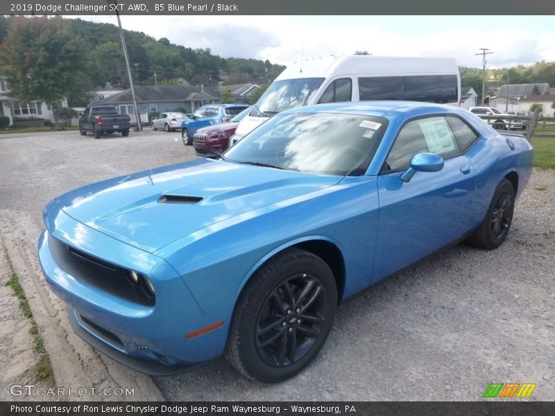 B5 Blue Pearl / Black 2019 Dodge Challenger SXT AWD