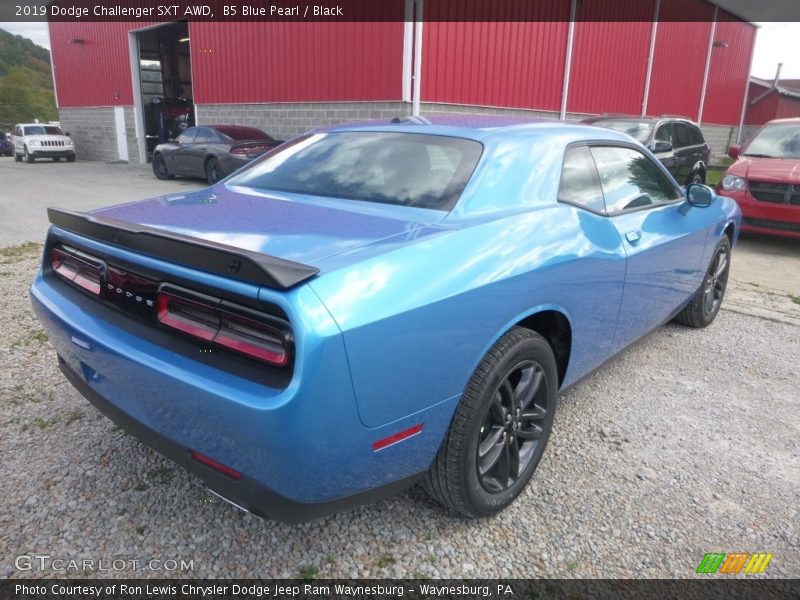 B5 Blue Pearl / Black 2019 Dodge Challenger SXT AWD