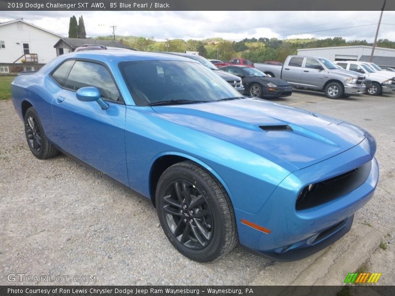 B5 Blue Pearl / Black 2019 Dodge Challenger SXT AWD