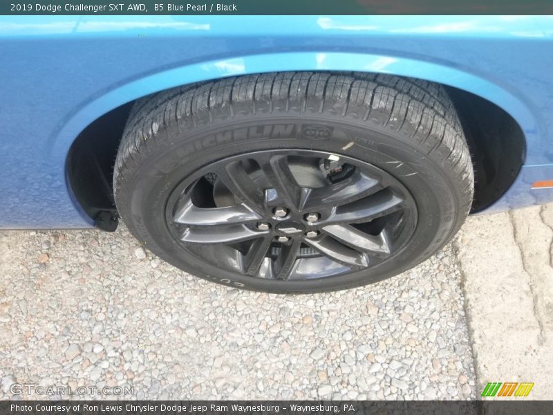 B5 Blue Pearl / Black 2019 Dodge Challenger SXT AWD