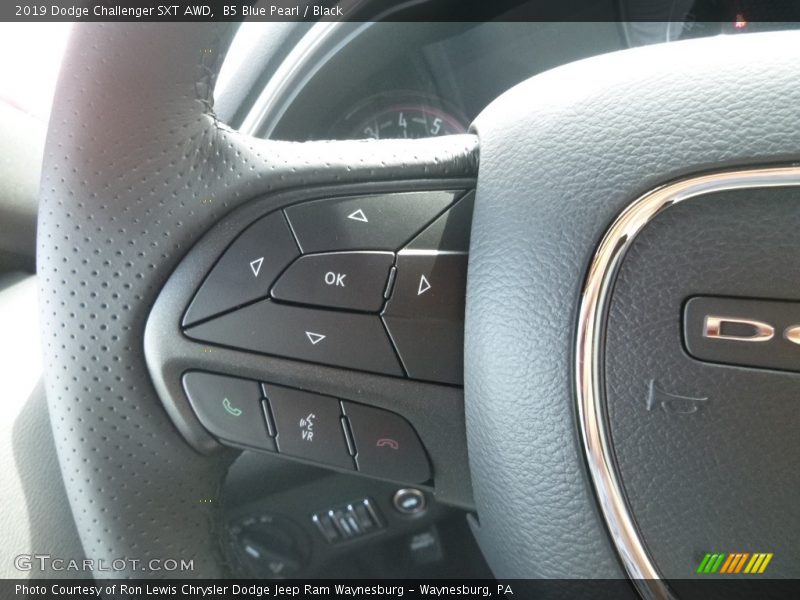 B5 Blue Pearl / Black 2019 Dodge Challenger SXT AWD
