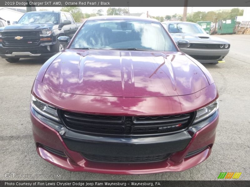 Octane Red Pearl / Black 2019 Dodge Charger SXT AWD