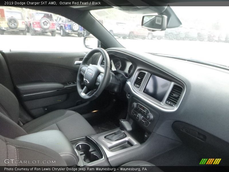 Octane Red Pearl / Black 2019 Dodge Charger SXT AWD