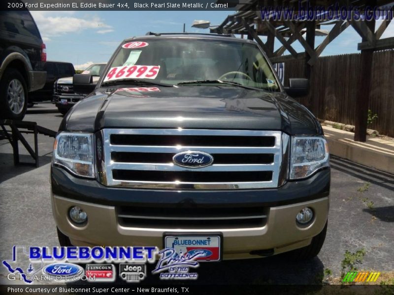 Black Pearl Slate Metallic / Camel 2009 Ford Expedition EL Eddie Bauer 4x4