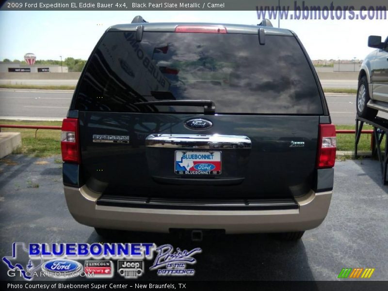 Black Pearl Slate Metallic / Camel 2009 Ford Expedition EL Eddie Bauer 4x4