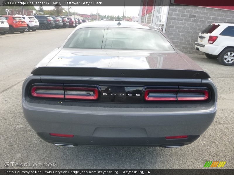 Destroyer Gray / Black 2019 Dodge Challenger GT AWD