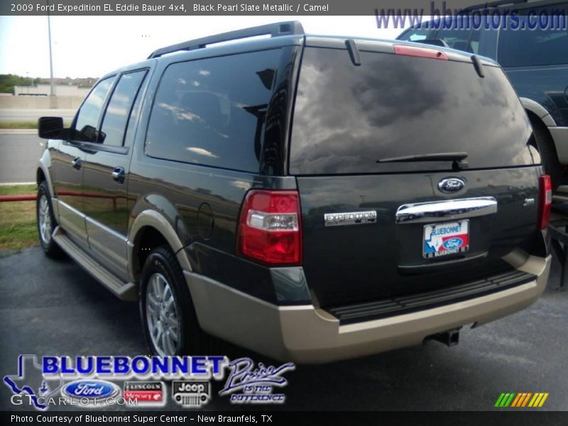 Black Pearl Slate Metallic / Camel 2009 Ford Expedition EL Eddie Bauer 4x4