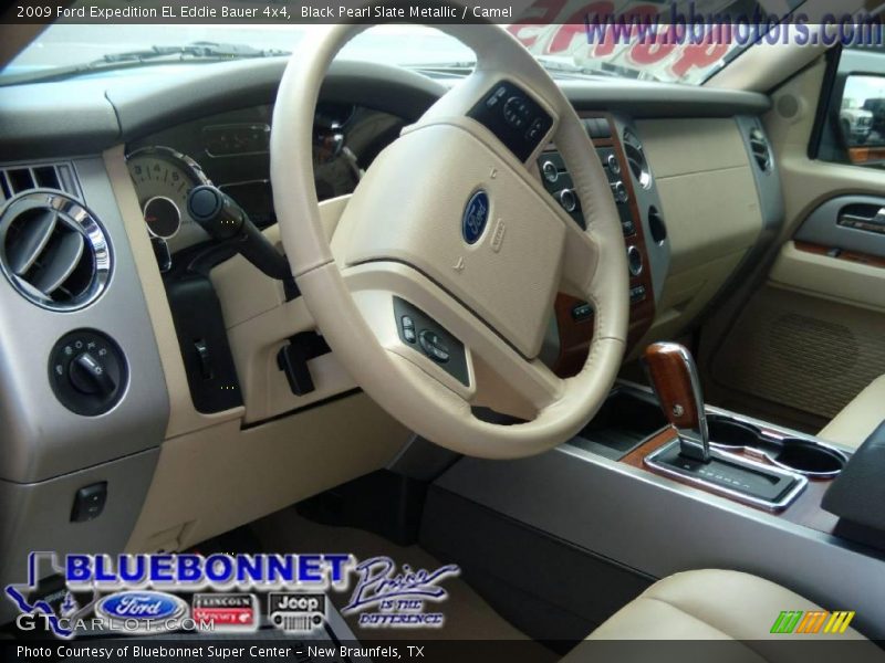 Black Pearl Slate Metallic / Camel 2009 Ford Expedition EL Eddie Bauer 4x4