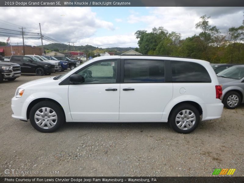 White Knuckle / Black/Light Graystone 2019 Dodge Grand Caravan SE