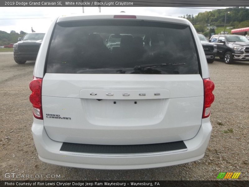 White Knuckle / Black/Light Graystone 2019 Dodge Grand Caravan SE