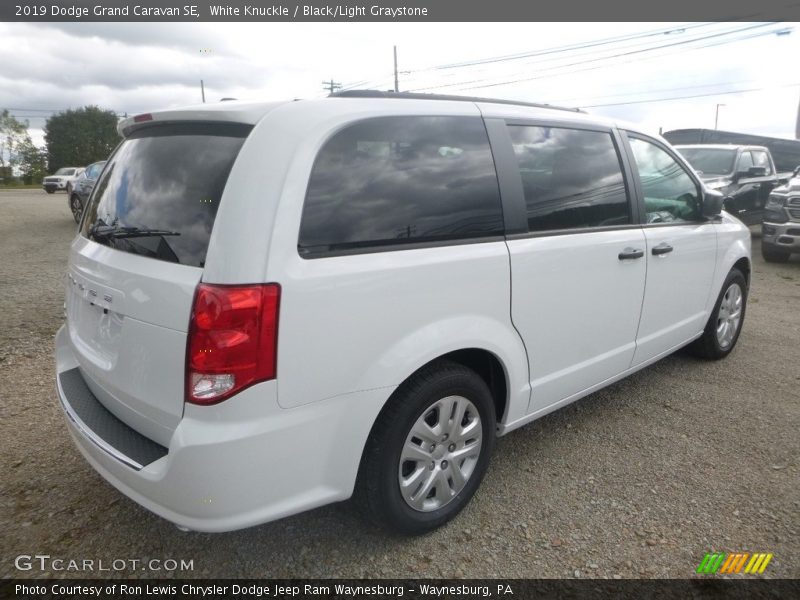 White Knuckle / Black/Light Graystone 2019 Dodge Grand Caravan SE