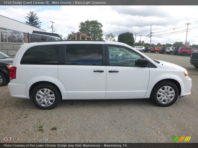 White Knuckle / Black/Light Graystone 2019 Dodge Grand Caravan SE