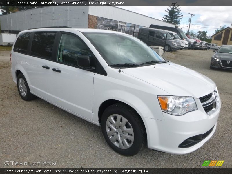 White Knuckle / Black/Light Graystone 2019 Dodge Grand Caravan SE