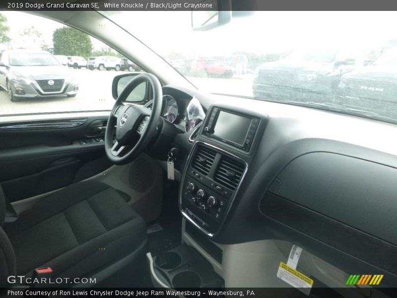 White Knuckle / Black/Light Graystone 2019 Dodge Grand Caravan SE