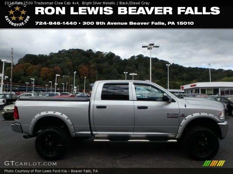 Bright Silver Metallic / Black/Diesel Gray 2014 Ram 2500 Tradesman Crew Cab 4x4