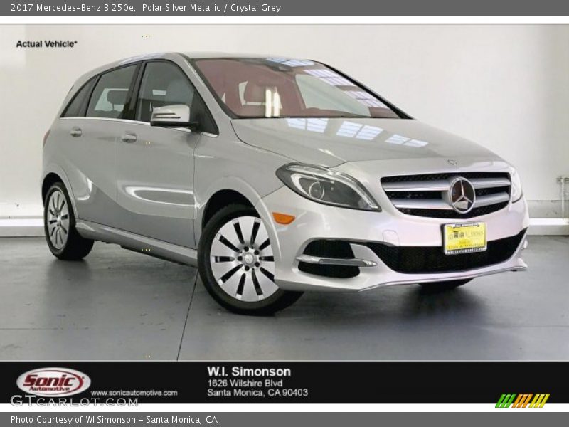 Polar Silver Metallic / Crystal Grey 2017 Mercedes-Benz B 250e