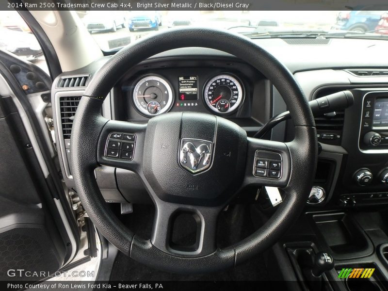 Bright Silver Metallic / Black/Diesel Gray 2014 Ram 2500 Tradesman Crew Cab 4x4