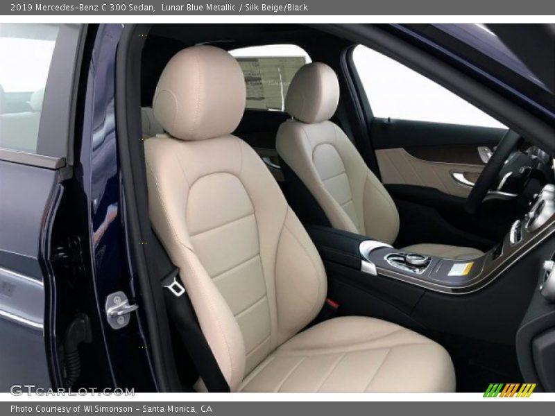 Lunar Blue Metallic / Silk Beige/Black 2019 Mercedes-Benz C 300 Sedan