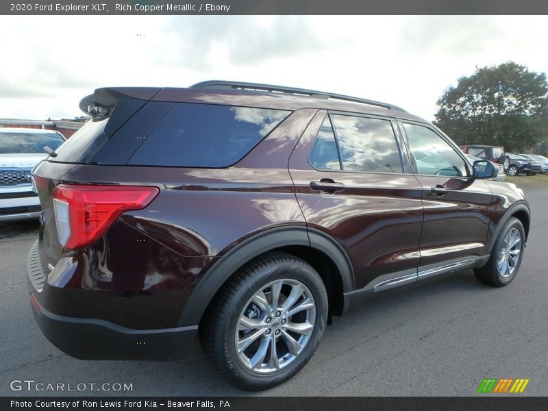 Rich Copper Metallic / Ebony 2020 Ford Explorer XLT
