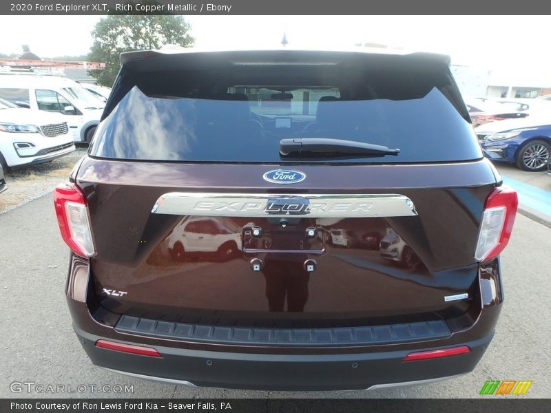 Rich Copper Metallic / Ebony 2020 Ford Explorer XLT