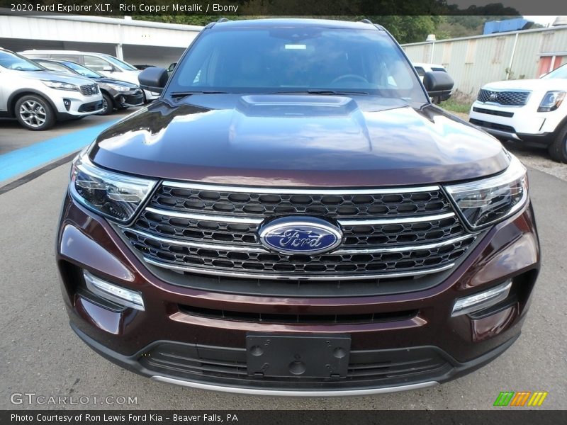 Rich Copper Metallic / Ebony 2020 Ford Explorer XLT