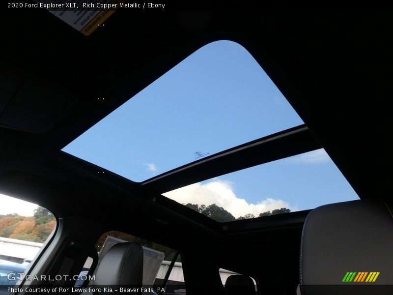 Rich Copper Metallic / Ebony 2020 Ford Explorer XLT