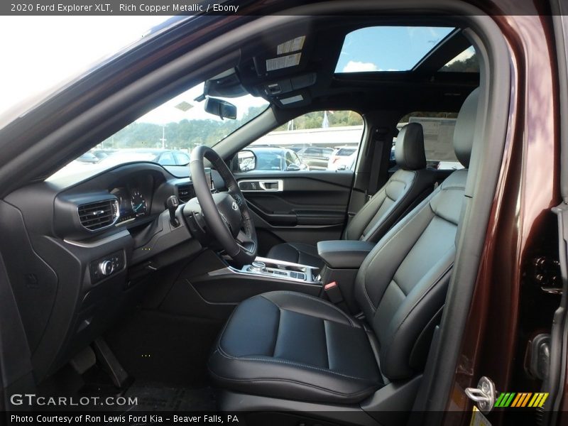 Front Seat of 2020 Explorer XLT