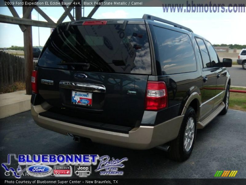 Black Pearl Slate Metallic / Camel 2009 Ford Expedition EL Eddie Bauer 4x4