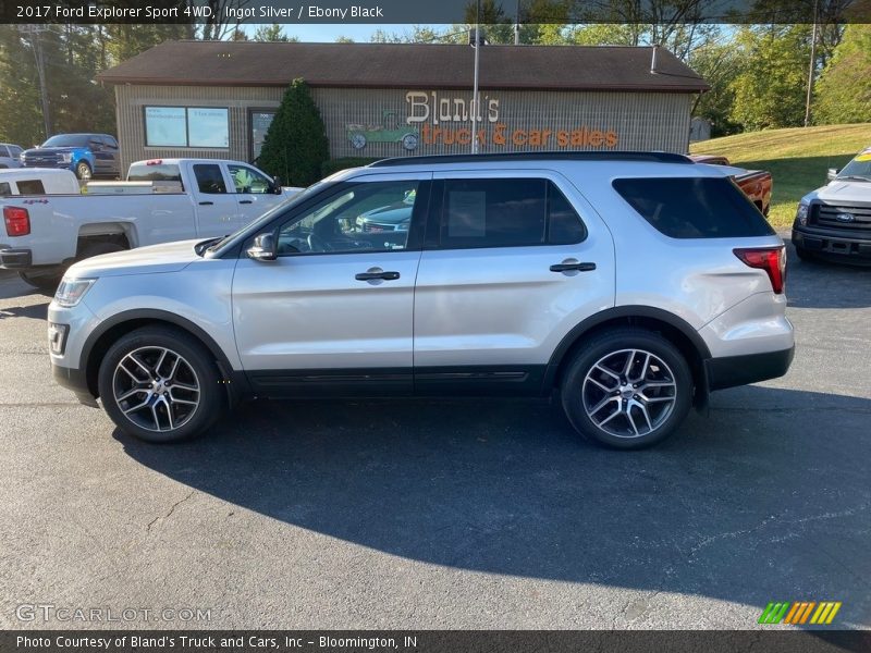 Ingot Silver / Ebony Black 2017 Ford Explorer Sport 4WD