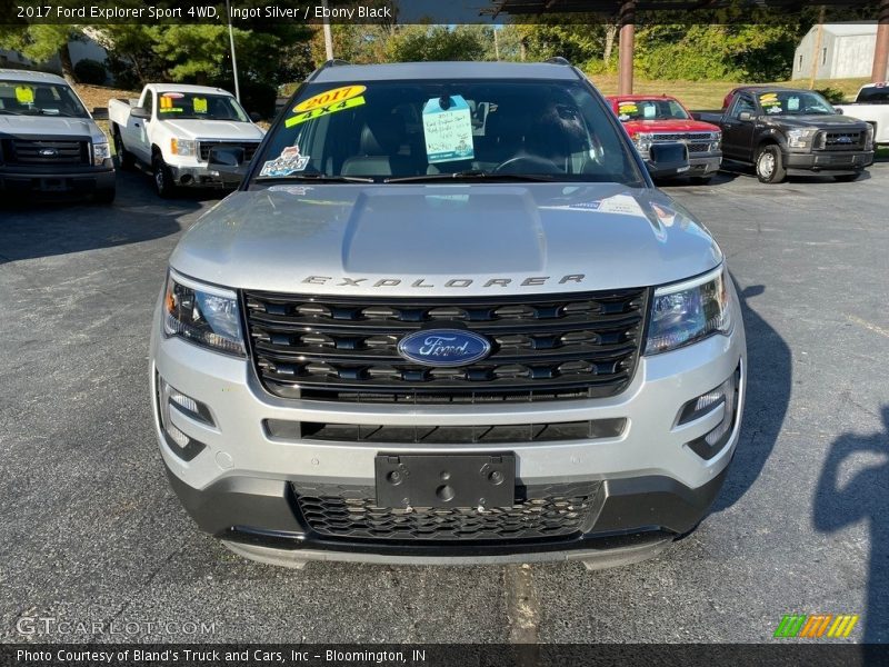 Ingot Silver / Ebony Black 2017 Ford Explorer Sport 4WD